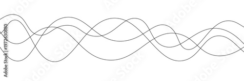 Abstract Gray Wave Lines Vector Illustration, Modern Technology-Inspired Texture Design, Seamless Digital Pattern, Futuristic Minimalist Art