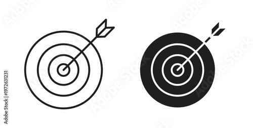 Goal icon on white background. icon set