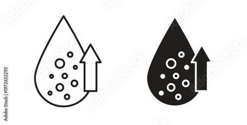 High cholesterol icon on white background. icon set