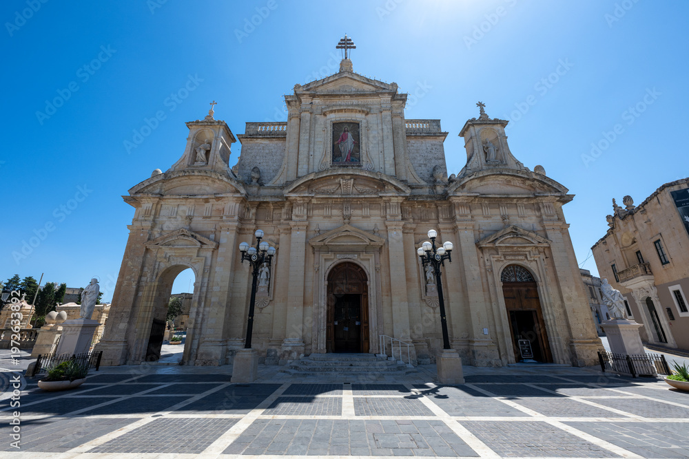Obraz premium St. Paul Collegiate and Proto-Parish facade - Rabat, Malta