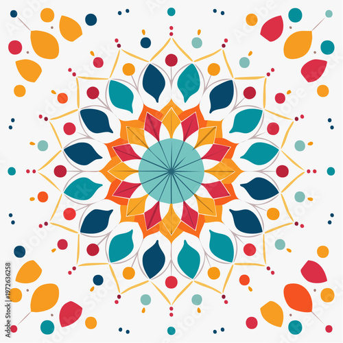 Mandala Géométrique Abstrait
