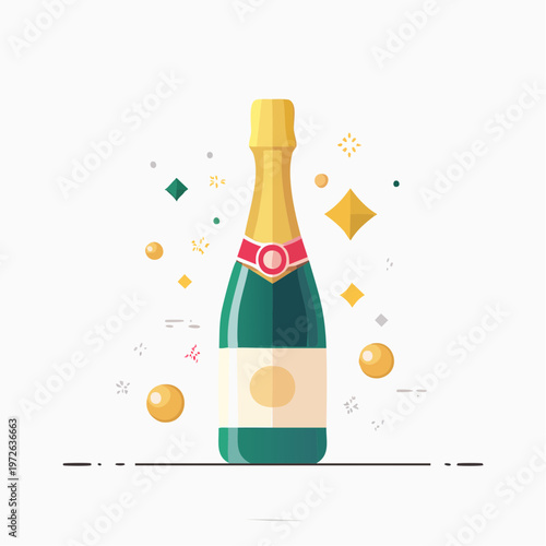 Champagne Géométrique Fête
