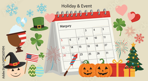 A cheerful scarecrow sporting a witch's hat brings a playful, autumn vibe. Perfect for seasonal marketing, website design, and social media posts conv