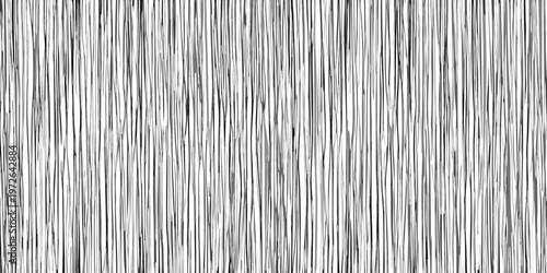 A close up monochrome image of densely packed vertical lines