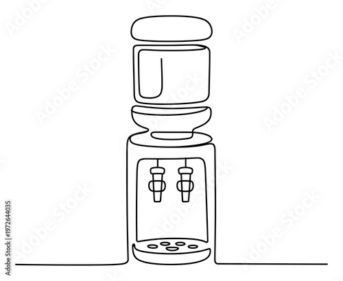 Water Cooler Vector Illustration