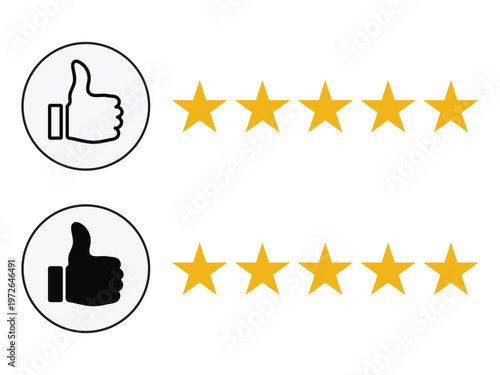 Review icon set. Rating stars vector icon set from one to five, Feedback icon collection. Concept of best ranking. Satisfaction thin line icon set.