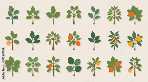 A simple, stylized illustration of a green leaf against a neutral background. Perfect for nature-themed designs, branding, or adding a fresh, organic 