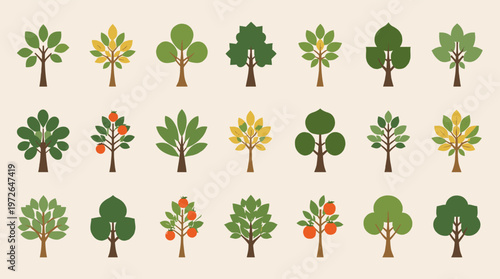 A simple, clean tree illustration against a neutral background creates a calming and inviting atmosphere. Perfect for nature-themed designs, website b