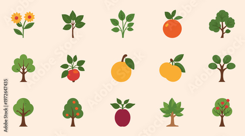 A clean and simple illustration of a tree, perfect for backgrounds, digital art, or representing growth and nature-themed concepts. The calm, muted to