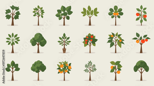 A simple, modern tree illustration conveys nature and growth. Ideal for website backgrounds, educational materials, or design projects needing an orga