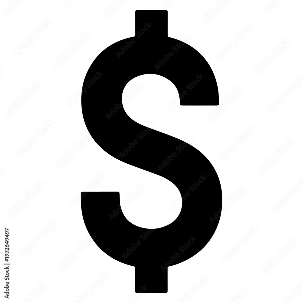 Naklejka premium dollar currency money flat icon design