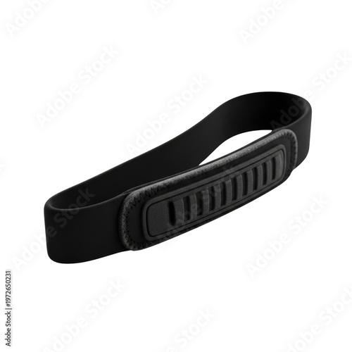 Black strap isolated on transparent background