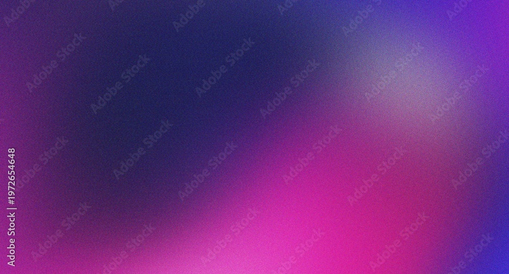 Obraz premium Abstract grainy gradient background with purple, blue, and pink colors creating a mesmerizing and atmospheric effect with noise texture.