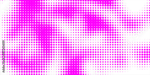 white polka dots pattern over hot pink useful as a background good effect