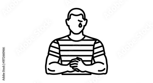 A man with a surprised expression.