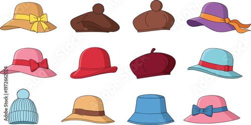 Hat Vector Illustration Showing