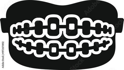 human teeth anatomy with braces