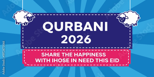 Qurbani 2026 Charity Banner for Eid al-Adha Donation Campaign