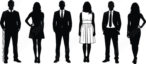 Business professionals silhouettes, corporate attire, office teamwork, leadership, collaboration, success, unity, workplace culture, diversity, career growth, professional lifestyle, modern business