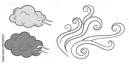 A lightbulb with smoke and question marks floating around it