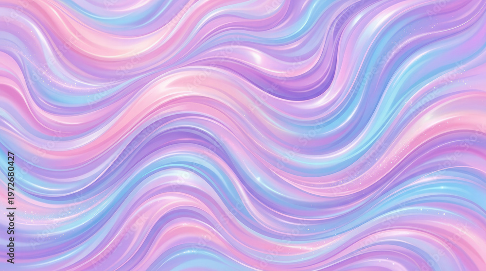 Obraz premium Abstract Swirling Pastel Colors Digital Illustration for Creative Design Projects