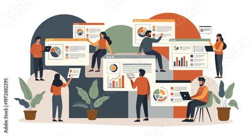 A calming, minimalist composition featuring a potted plant and partial view of a person, evoking a sense of wellbeing and connection to nature. Ideal 