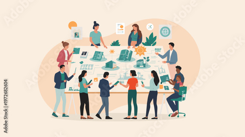 A calming, neutral beige background provides a clean and versatile canvas for graphic design, website elements, or advertising. Evokes simplicity and 