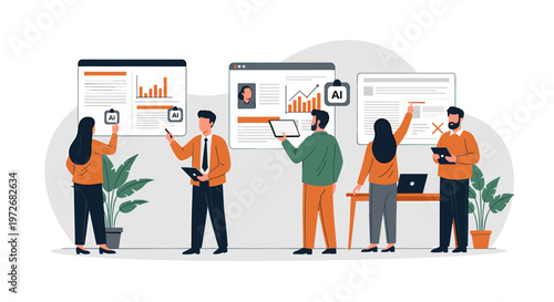 A minimalist illustration of a woman in business attire. Ideal for websites, presentations, or marketing materials emphasizing professionalism and mod