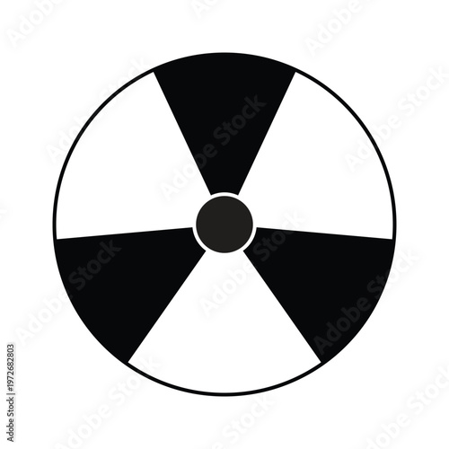 Danger label of Radiation Hazard Sign. Set of icons or symbols for radioactive contamination and nuclear threat alert. Nuclear Hazard, Ionizing Radiation and X-rays Warning.