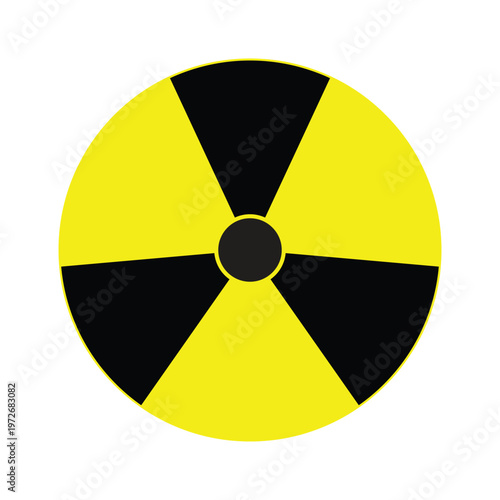 Danger label of Radiation Hazard Sign. Set of icons or symbols for radioactive contamination and nuclear threat alert. Nuclear Hazard, Ionizing Radiation and X-rays Warning.