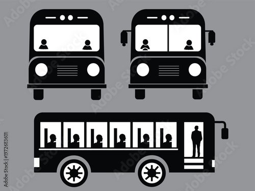 Bus Icons set