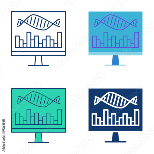 Bioinformatics icon set