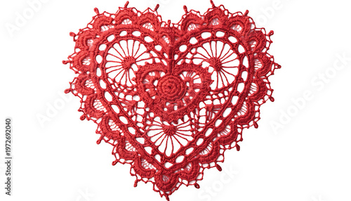 heart made of red beads