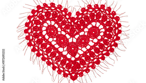 heart made of red hearts