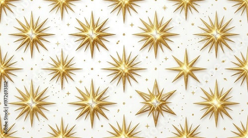 Elegant Gold Starburst Pattern Photo for Holiday Decor and Festive Background