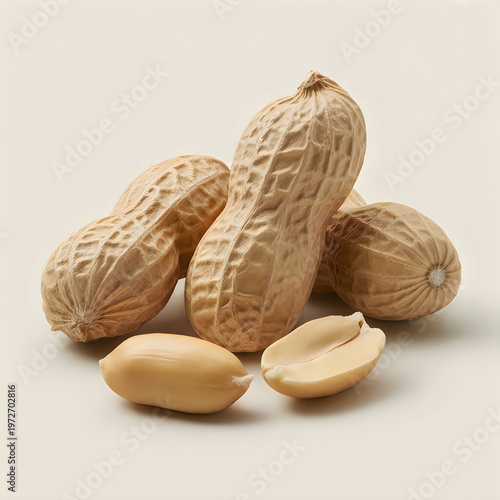 Peanuts in Shell and Kernel Illustration