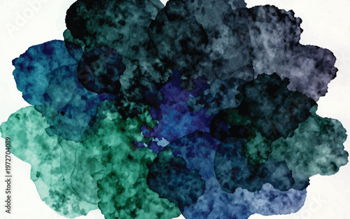 broccoli on a blue background