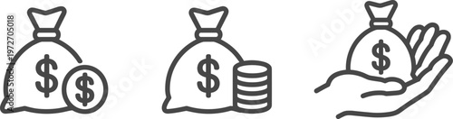 Money Bag Icons with Dollar Signs acmvfooyrpovyggstcwrbw@2k