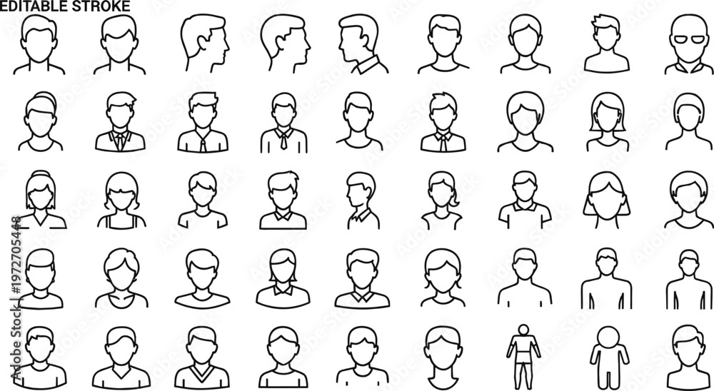 Obraz premium Healthcare Professionals and Medical Staff Vector Icon SetHealthcare Professionals and Medical Staff Vector Icon Set