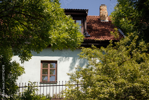 Charming Residential House With Red Tile Roof In Vilnius Lithuania