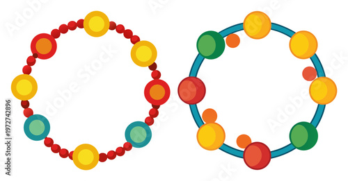 Colorful beaded bracelets for kids matching friend bracelets