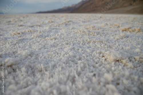 Salt Crystal Texture on Desert Ground in Death Valley