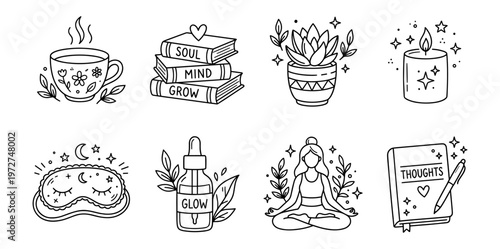 Home & Lifestyle Doodles_Self Care Doodles