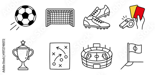 Sport & Fitness Doodles_Football (Soccer) Doodles