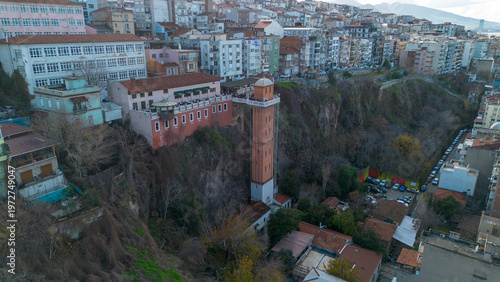 Aerial view of the historic...