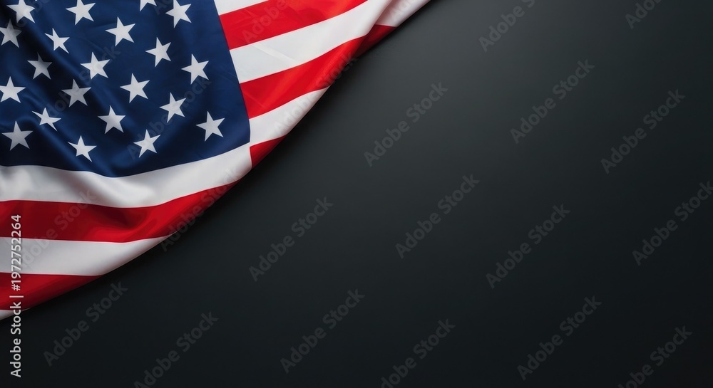 Obraz premium Happy independence day majestic american flag waving usa celebration