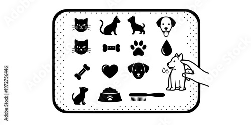 Lick Mat Calming Activity Pet Anxiety Icon