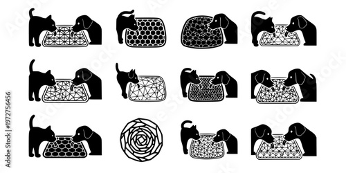 Lick Mat Calming Activity Pet Anxiety Icon