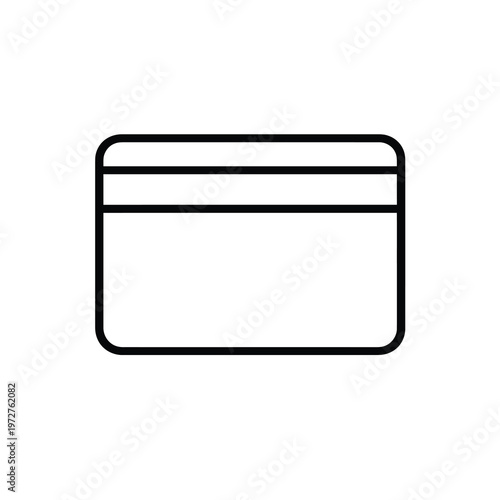 Vector of a credit card with a magnetic stripe design