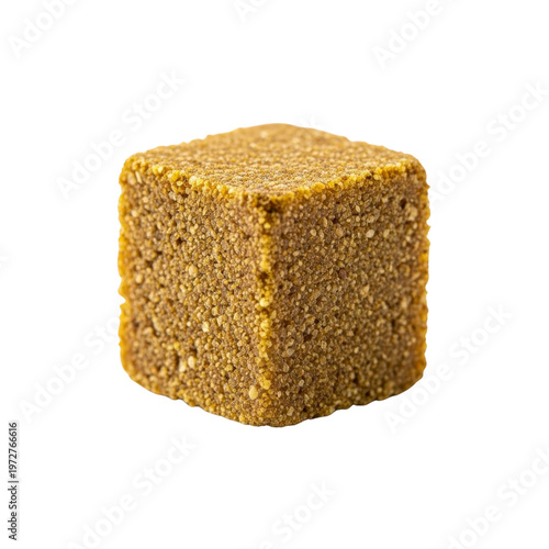 Bouillon cube on transparent background
